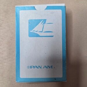 Vintage Pan Am‎ Playing Cards Boxed Airplane Travel Collectible